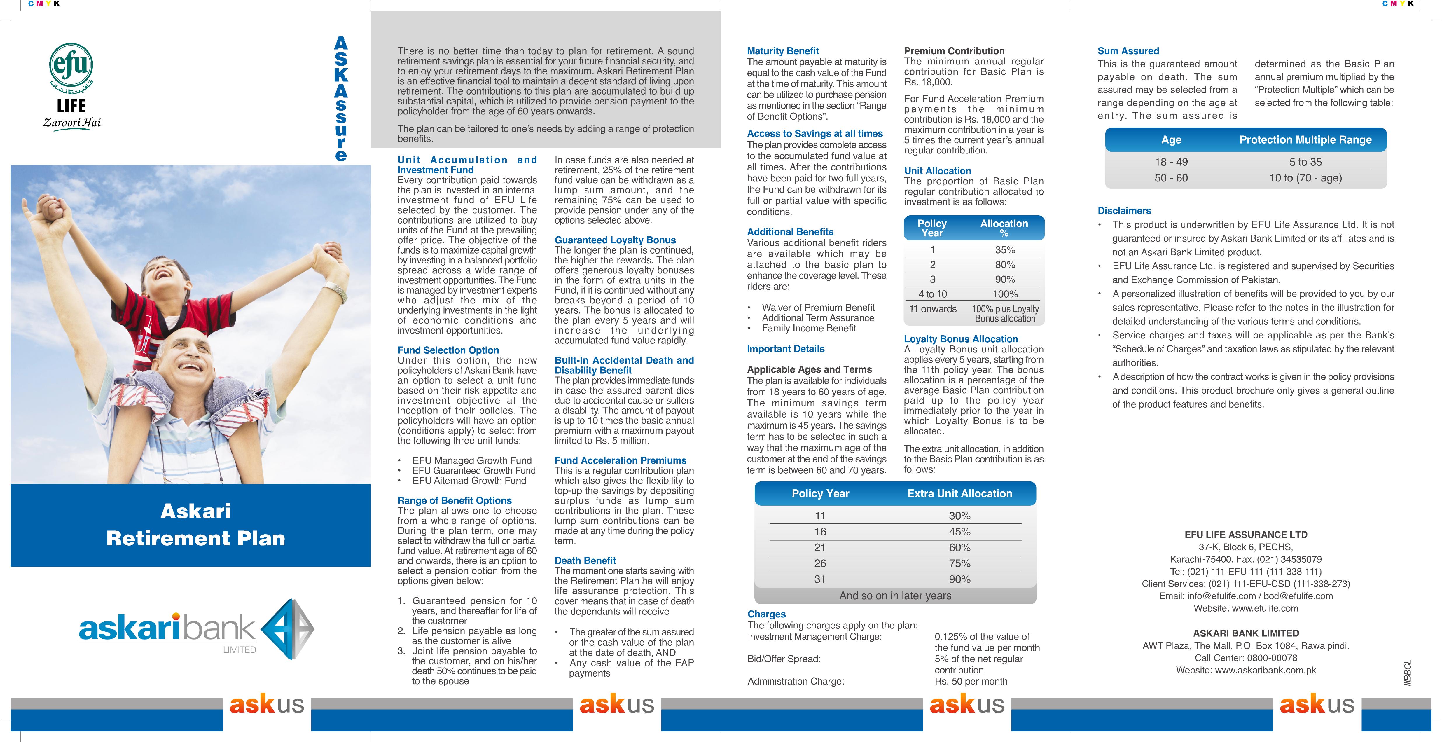 Retirement Plan 1 EFU Life Assurance EFU Life Assurance