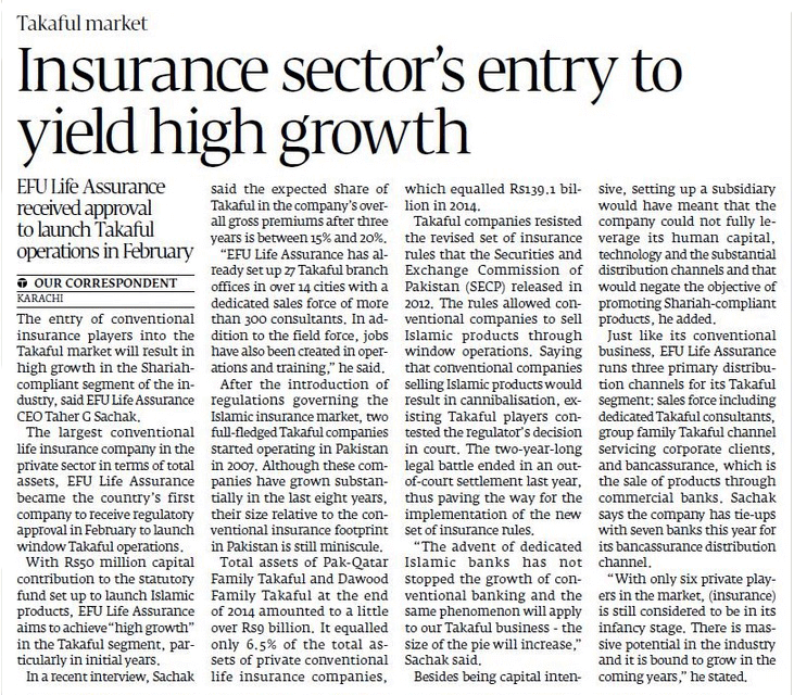 Interview - Life Insurance & Takaful Market