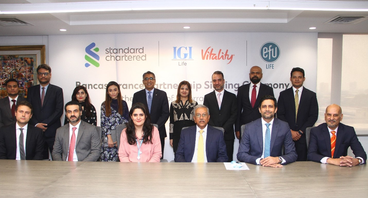 EFU Life strengthens its Bancassurance Partnership with Standard Chartered Bank