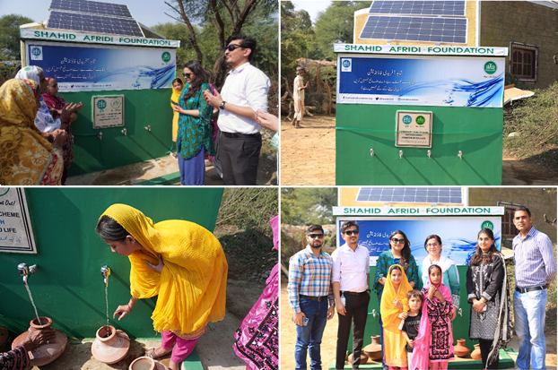 EFU Life join hands with Shahid Afridi Foundation to inaugurate solar-powered community water tanks